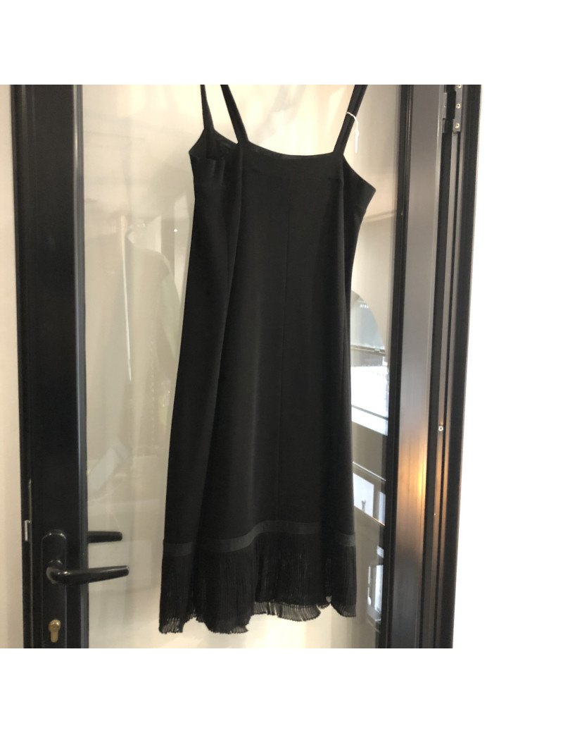 Robe CHANEL T  en jersey noir
