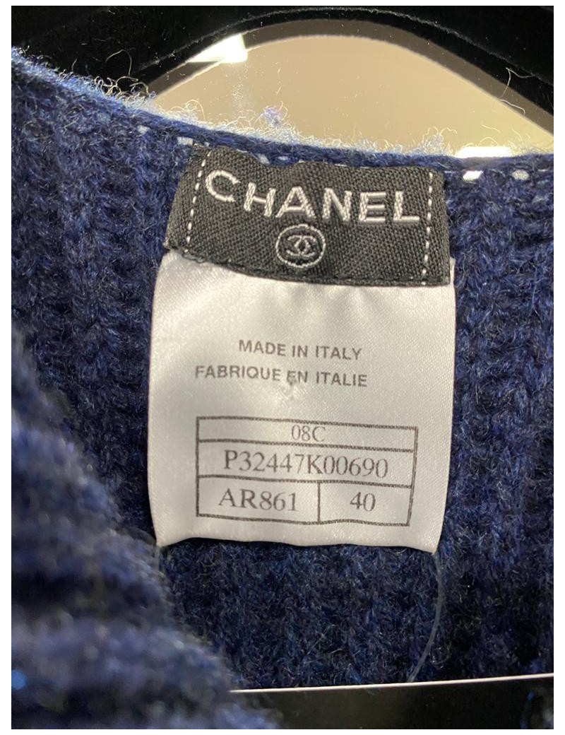 CHANEL cashmere sweater dress size 40FR