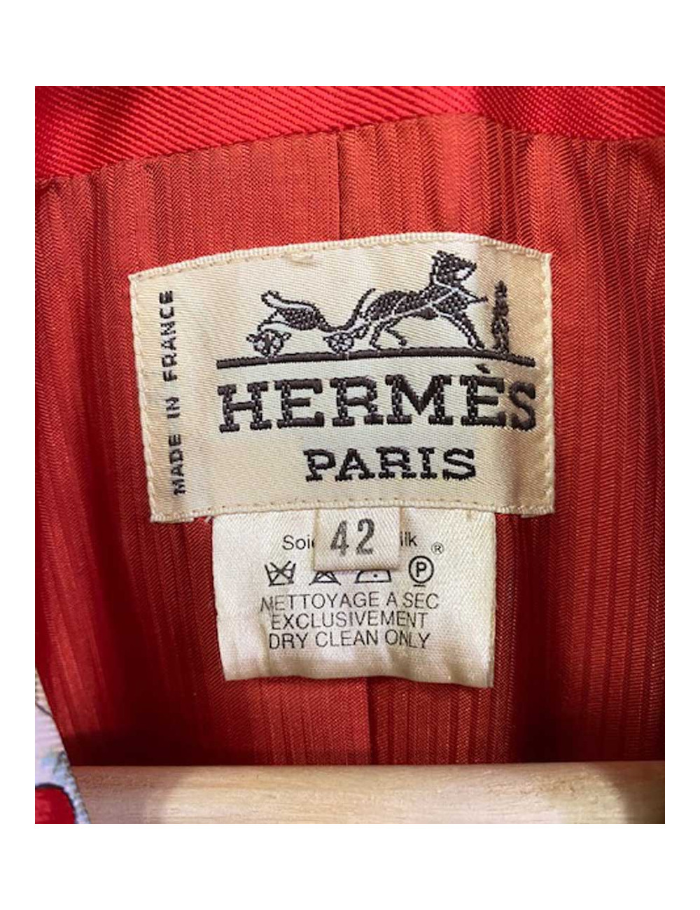 Veste HERMES La Corrida soie Vintage