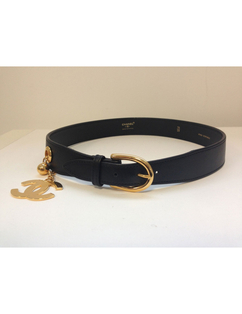 Ceinture Chanel logo CC