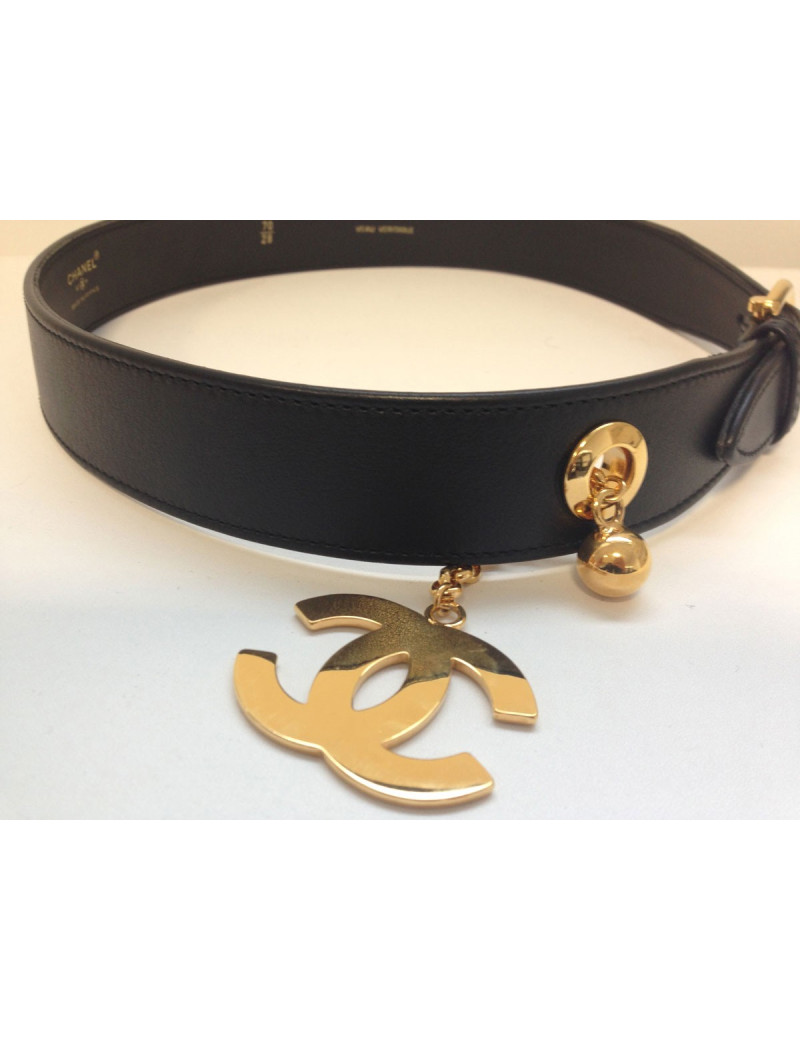 Ceinture Chanel logo CC