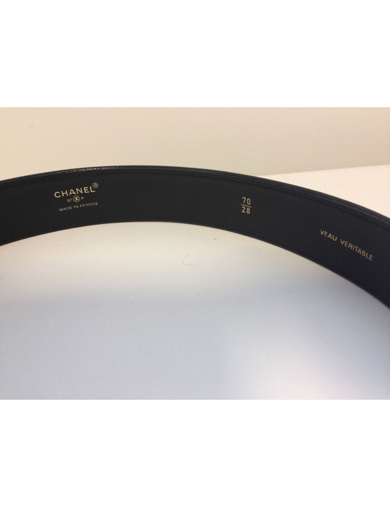 Ceinture Chanel logo CC