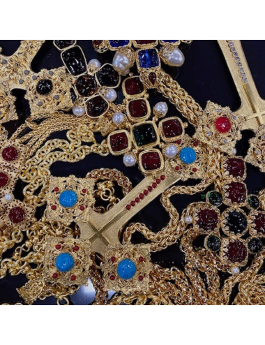 Sautoir croix MARGUERITE DE VALOIS