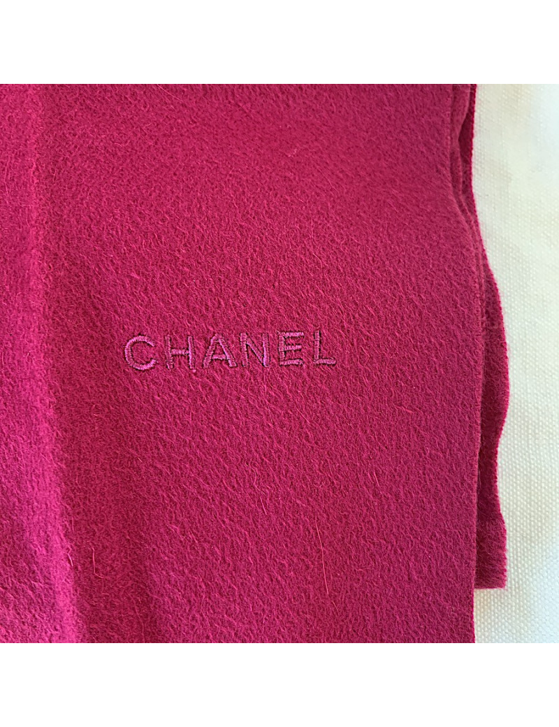 Echarpe CHANEL cachemire fushia