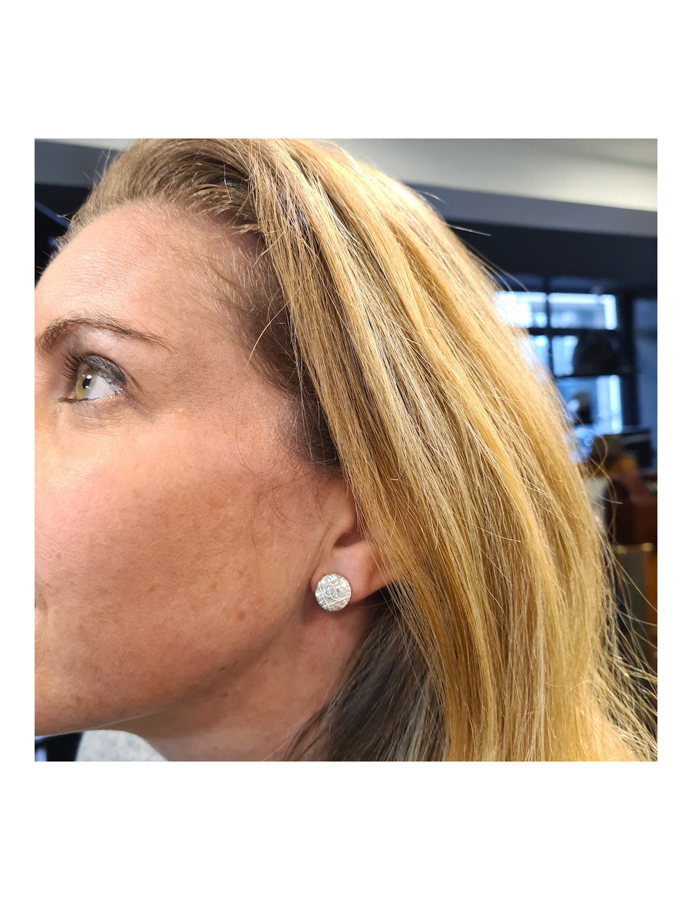 Boucles d'oreille CHANEL CC argent