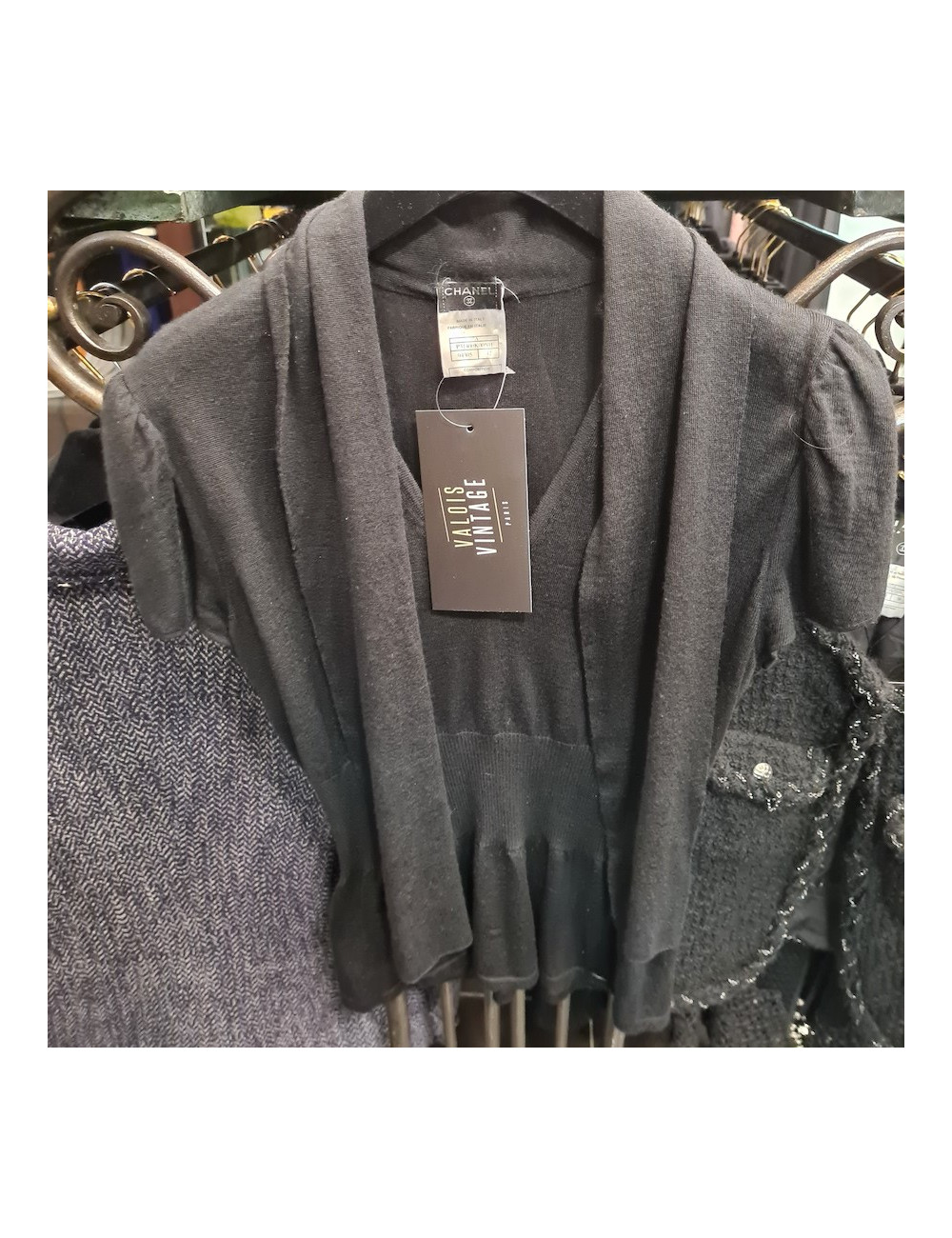 Pull T 42 CHANEL cachemire et soie noir