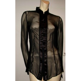 DOLCE GABBANA & black silk blouse