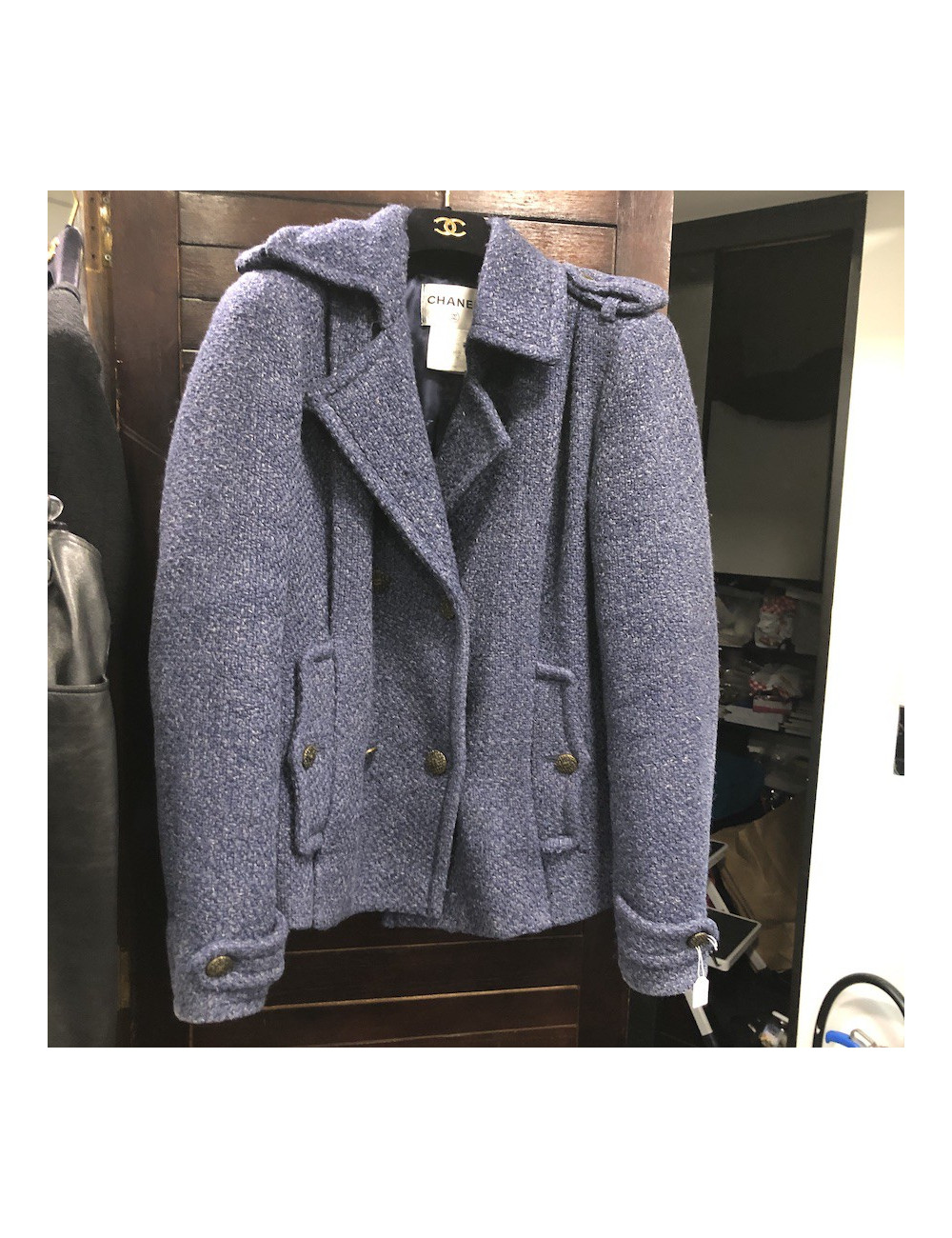 Caban bleu CHANEL T36