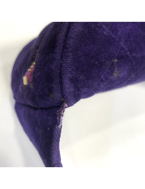 CHANEL Vintage purple velvet fanny pack