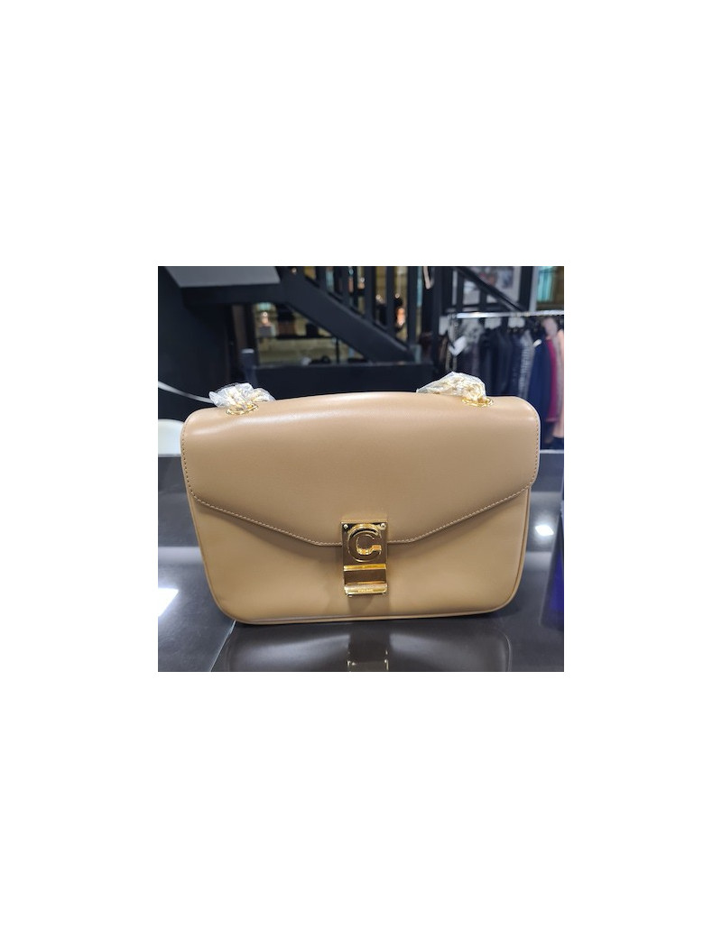 Sac Celine en cuir d'agneau beige