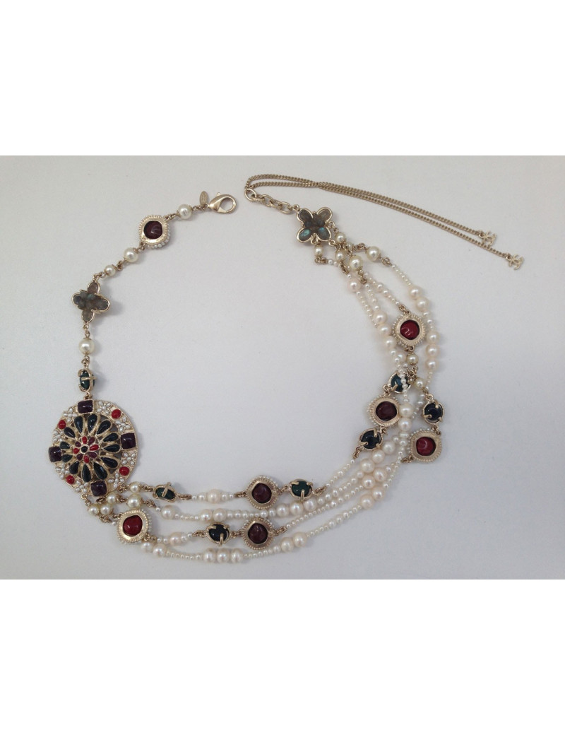 Collier triple rangs CHANEL