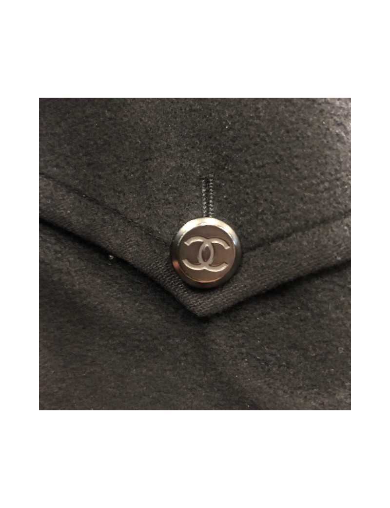 Manteau CHANEL cachemire noir