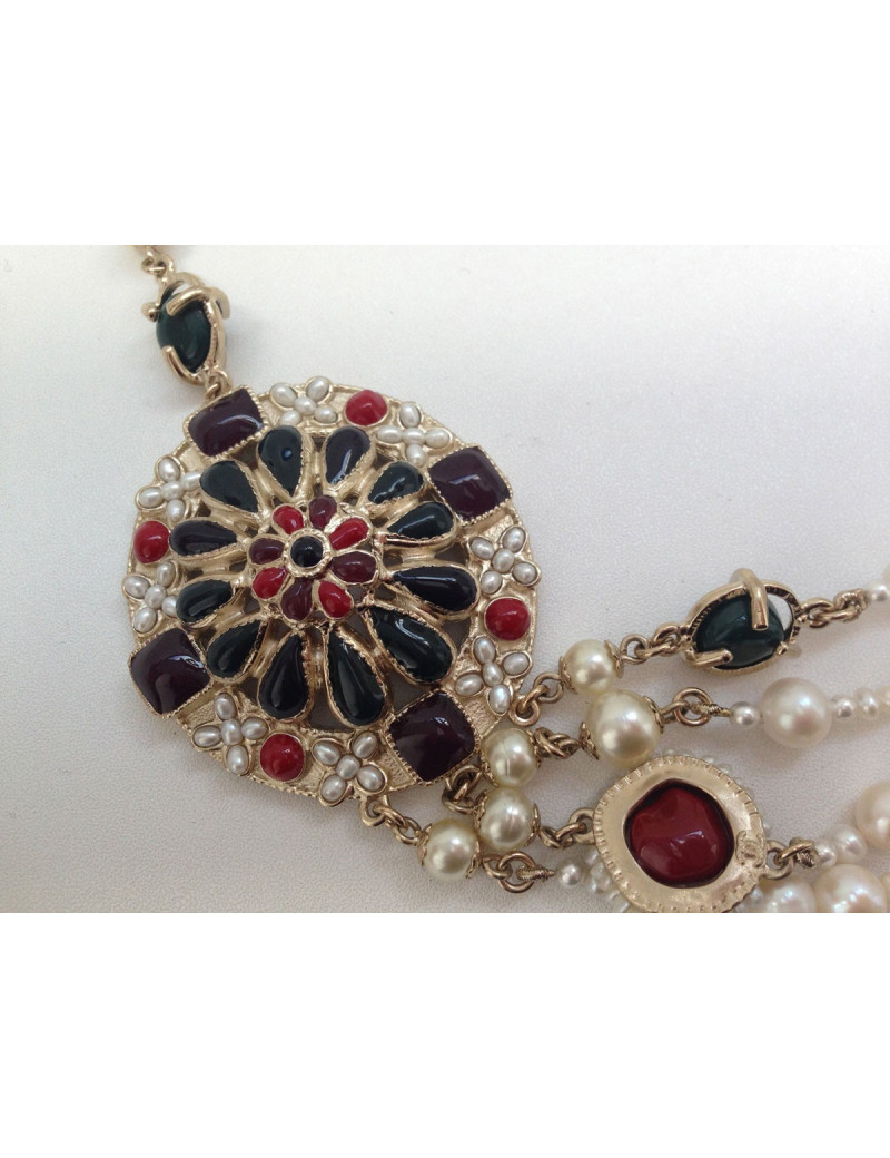 Collier triple rangs CHANEL