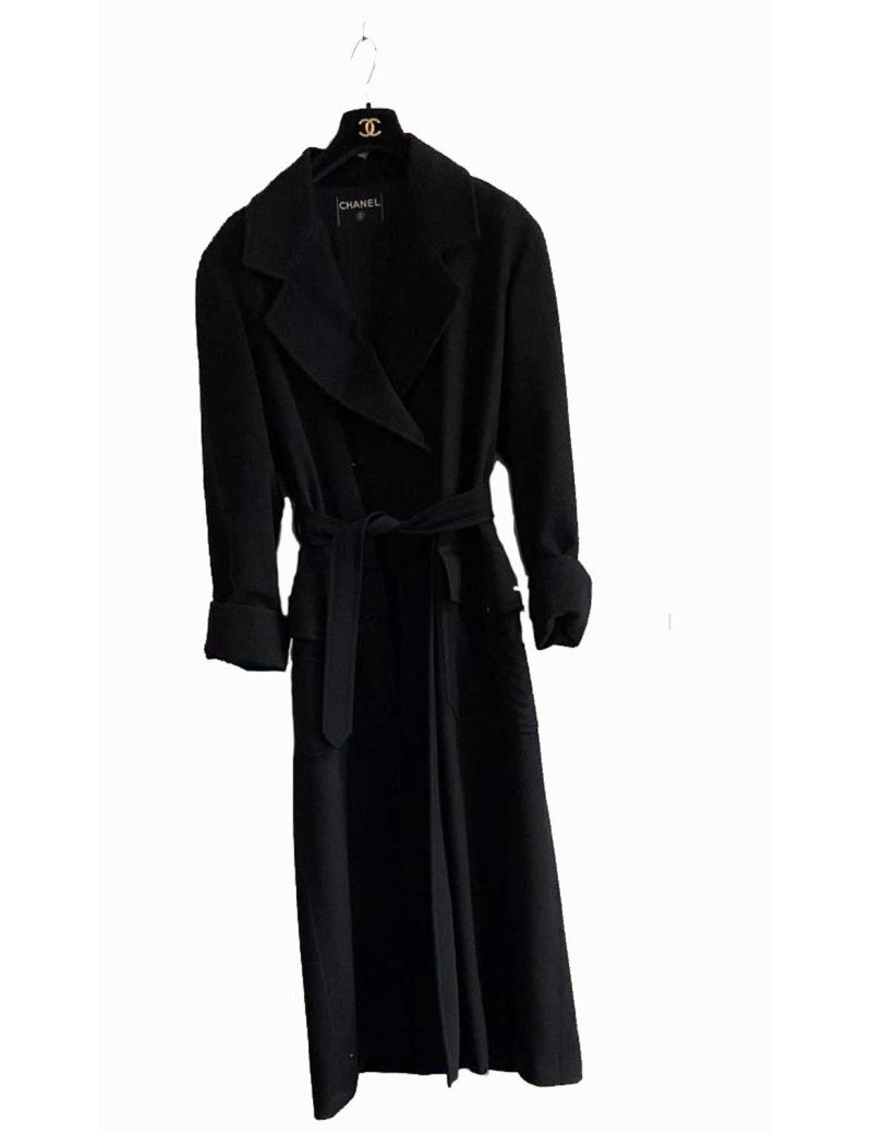 Manteau CHANEL cachemire noir
