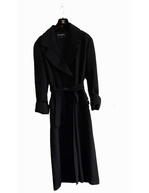Manteau CHANEL cachemire noir