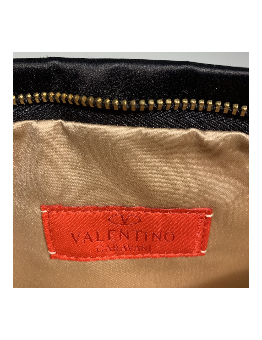 Pochette VALENTINO soie noire
