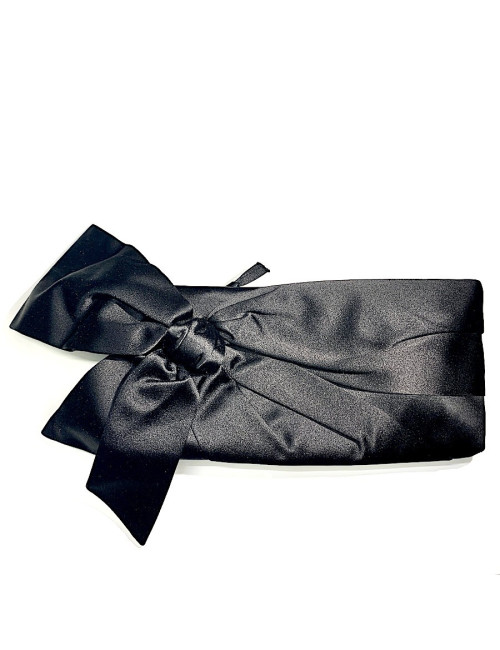 Pochette VALENTINO soie noire