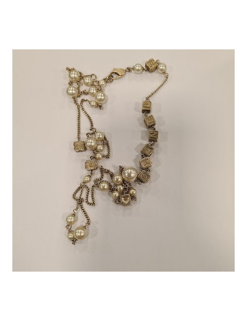 sautoir CHANEL perles nacrées
