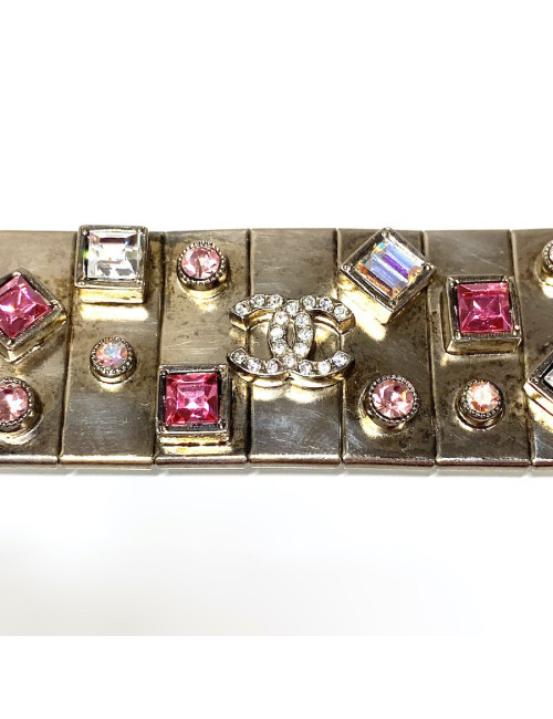 Bracelet CHANEL articulé avec strass