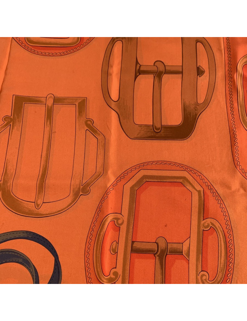 Foulard HERMES orange