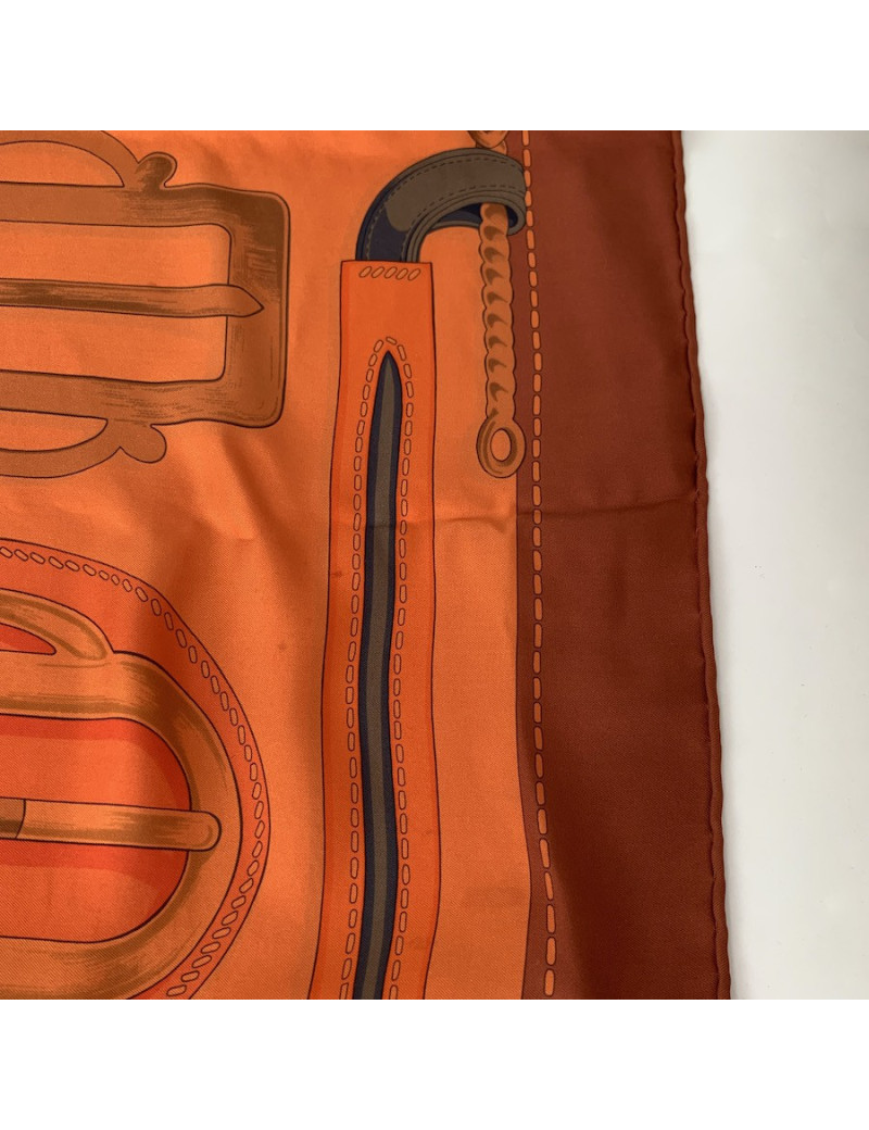 Foulard HERMES orange