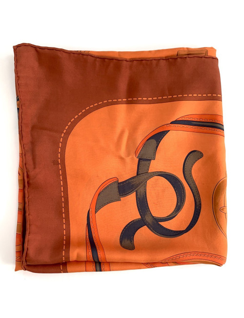 Foulard HERMES orange