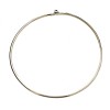 Flat Mesh Necklace in White and Yellow Gold