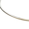 Flat Mesh Necklace in White and Yellow Gold