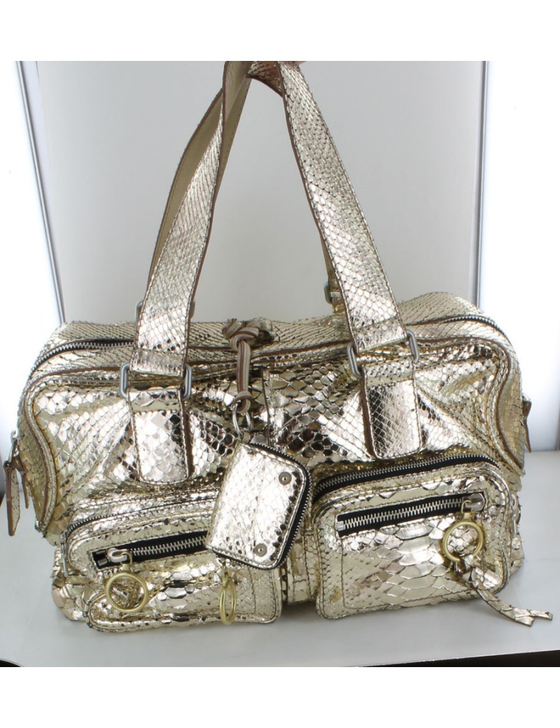 sac CHLOE en python or pâle