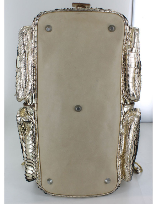 Sac CHLOE en python or pâle