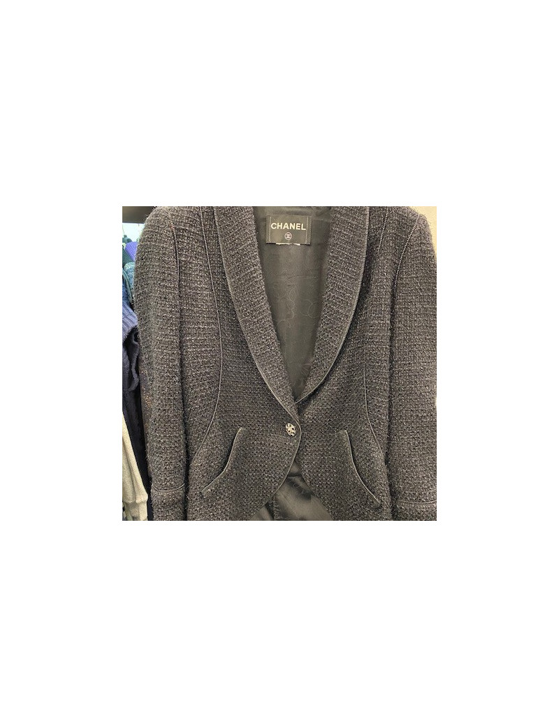 Veste CHANEL tweed noir