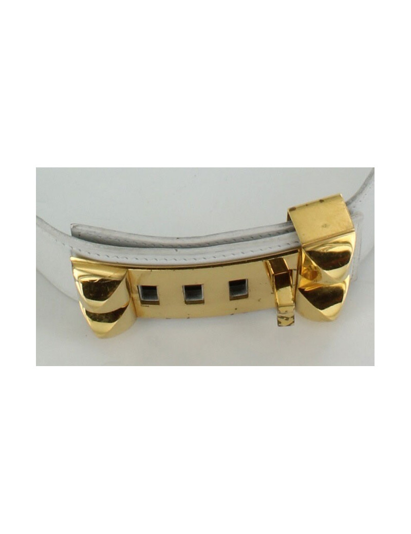 ceinture Médor CDC HERMES blanche
