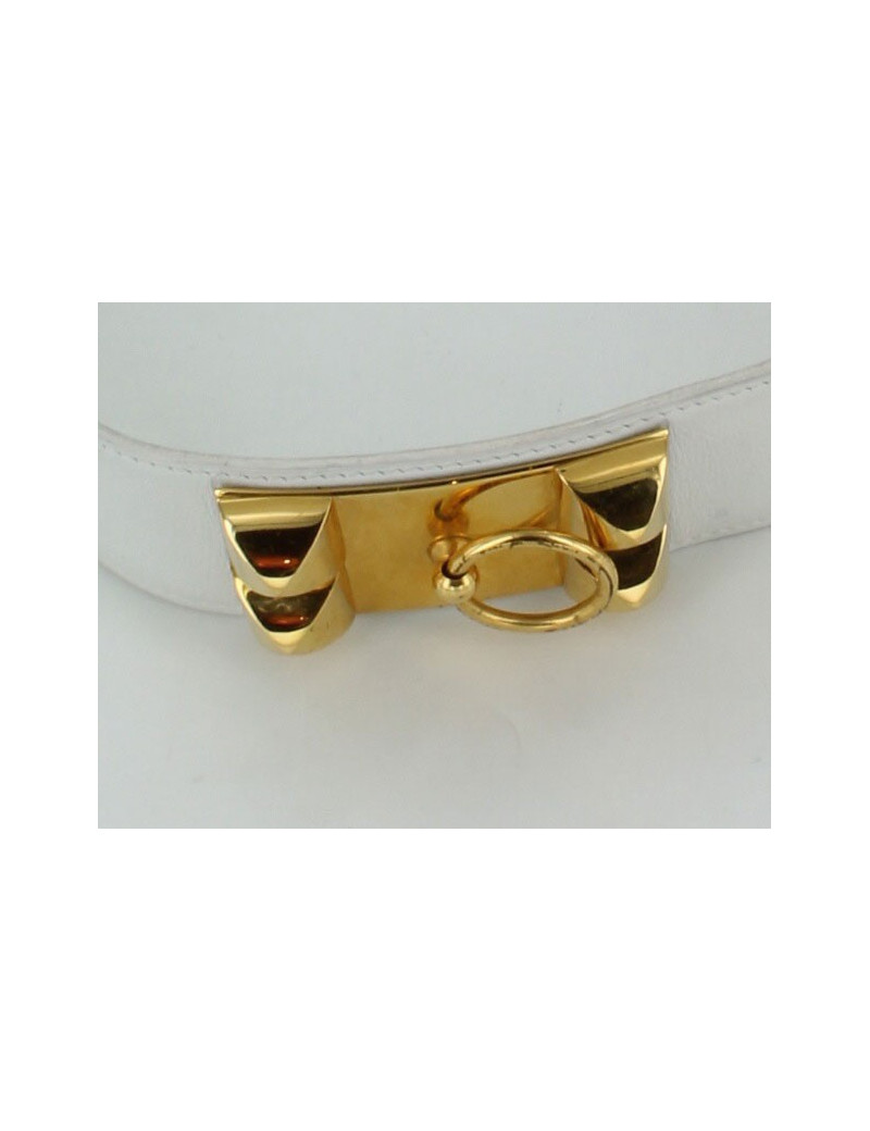 ceinture Médor CDC HERMES blanche