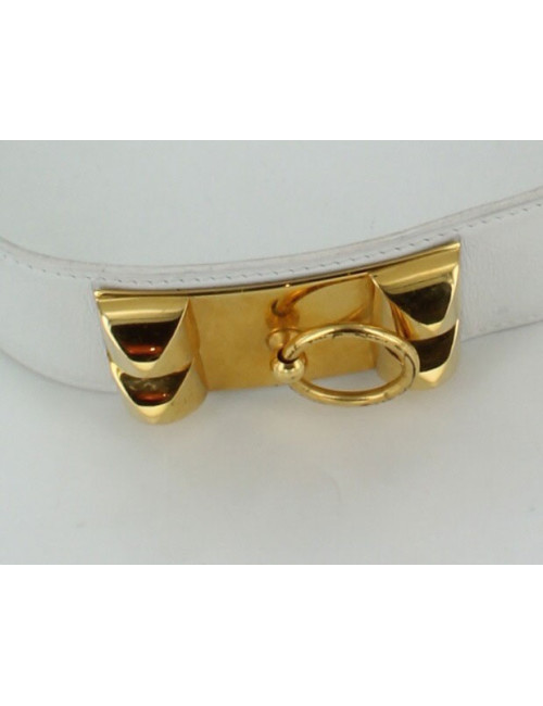 ceinture Médor CDC HERMES blanche