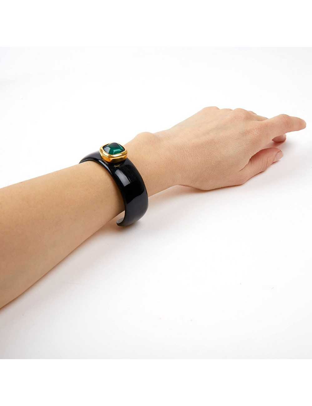 GOOSSENS black and emerald cuff