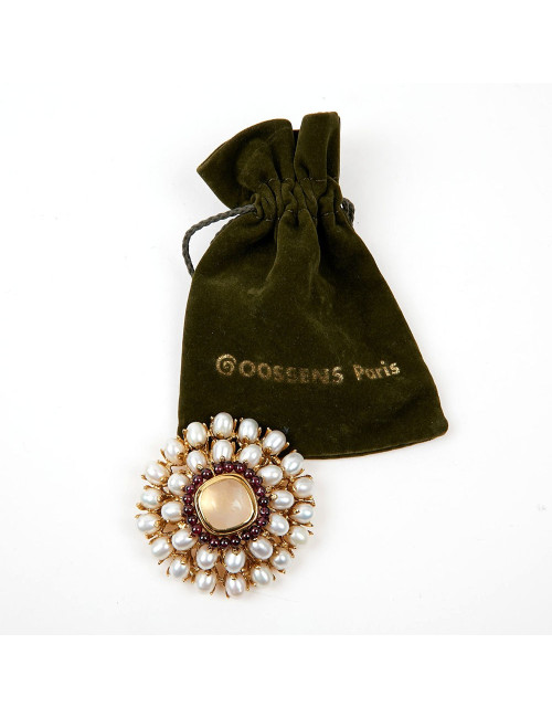 Broche GOOSSENS perles 
