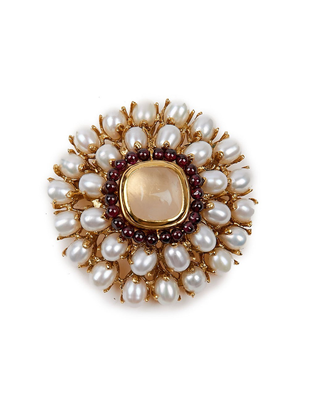 Broche GOOSSENS perles 
