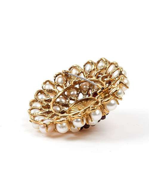 Broche GOOSSENS perles 