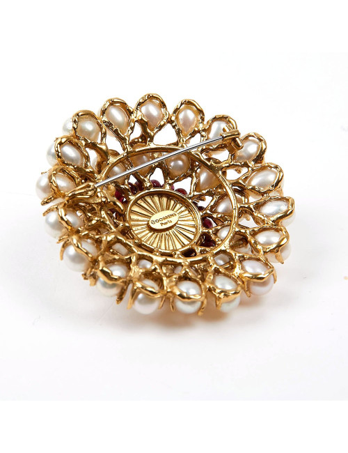 Broche GOOSSENS perles 