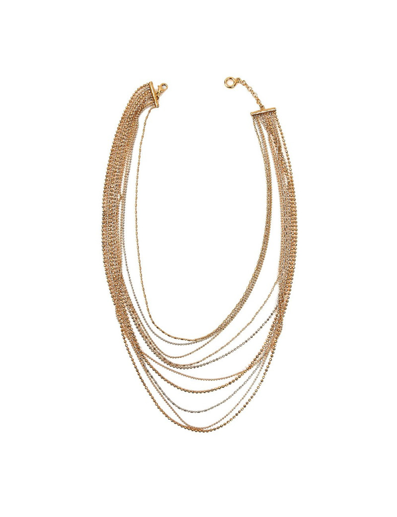 Sautoir multi rangs doré GOOSSENS