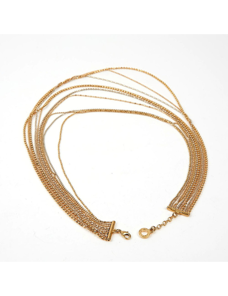 Sautoir multi rangs doré GOOSSENS