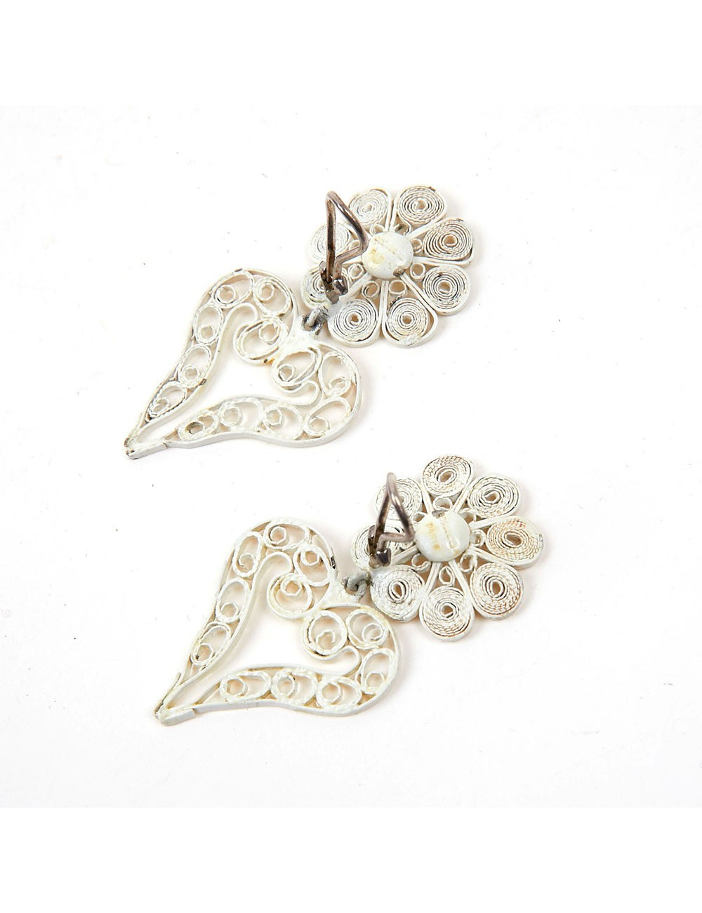 GOOSSENS heart pendant clip-on earrings