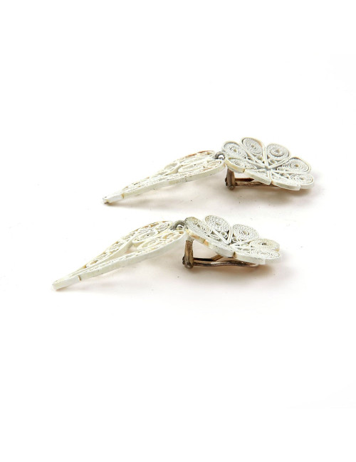 GOOSSENS heart pendant clip-on earrings