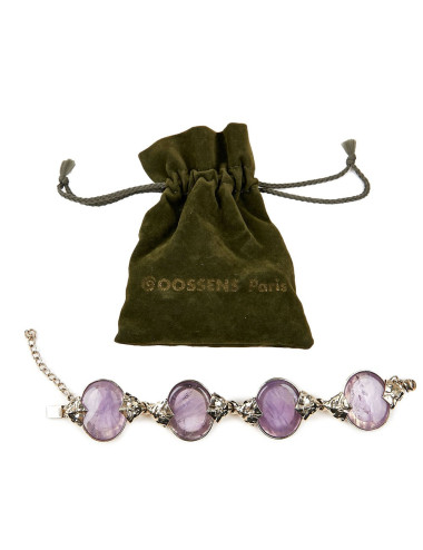 Bracelet GOOSSENS pierres violettes 2