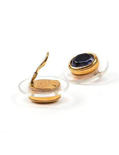 Clips GOOSSENS transparent et améthyste  2