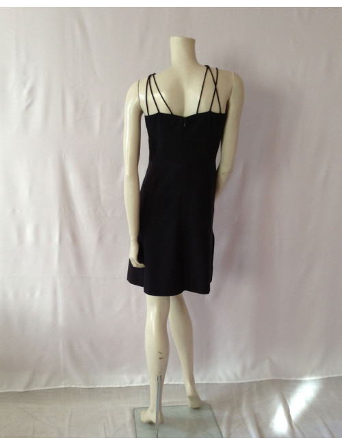 robe CHANEL t 42 bleu marine