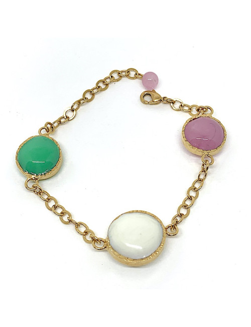 Bracelet MARGUERITE DE VALOIS pâte de verre
