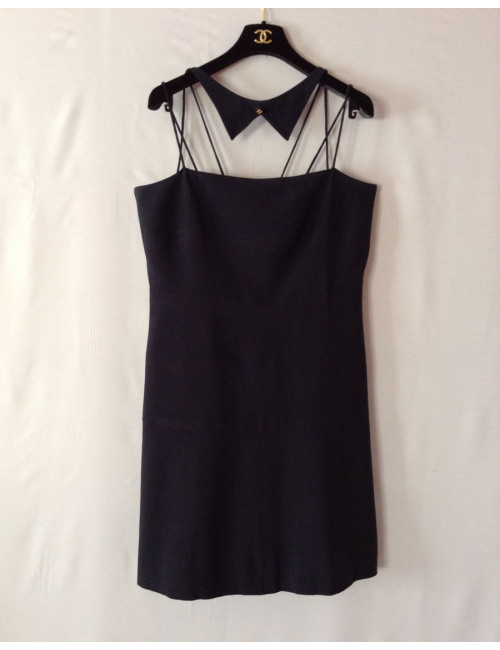 robe CHANEL bleu marine