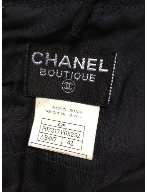 robe CHANEL bleu marine