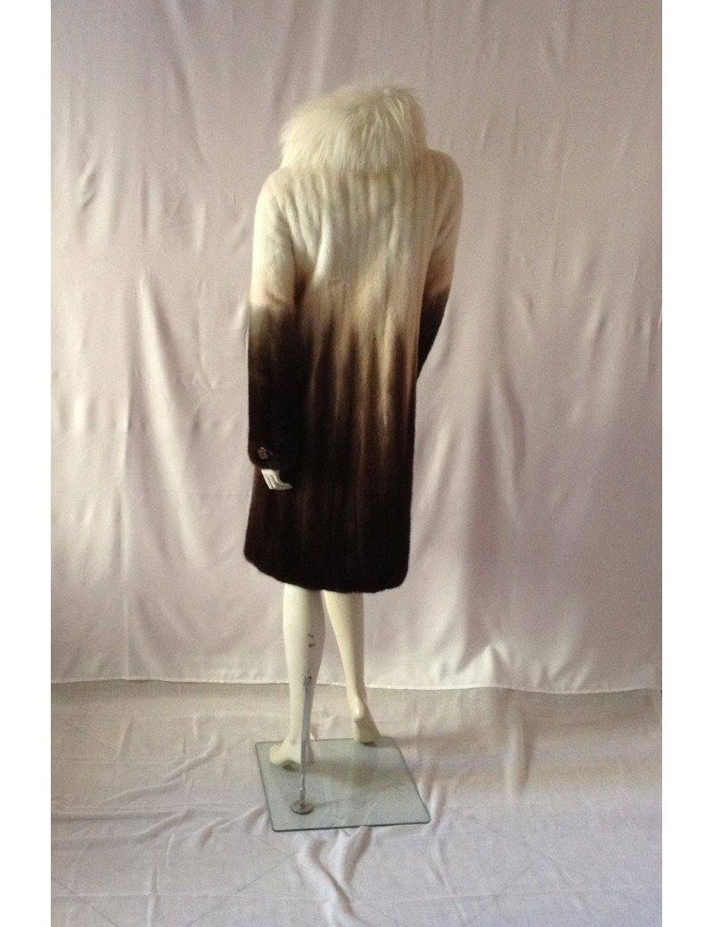 CÉLINE gradient mink coat